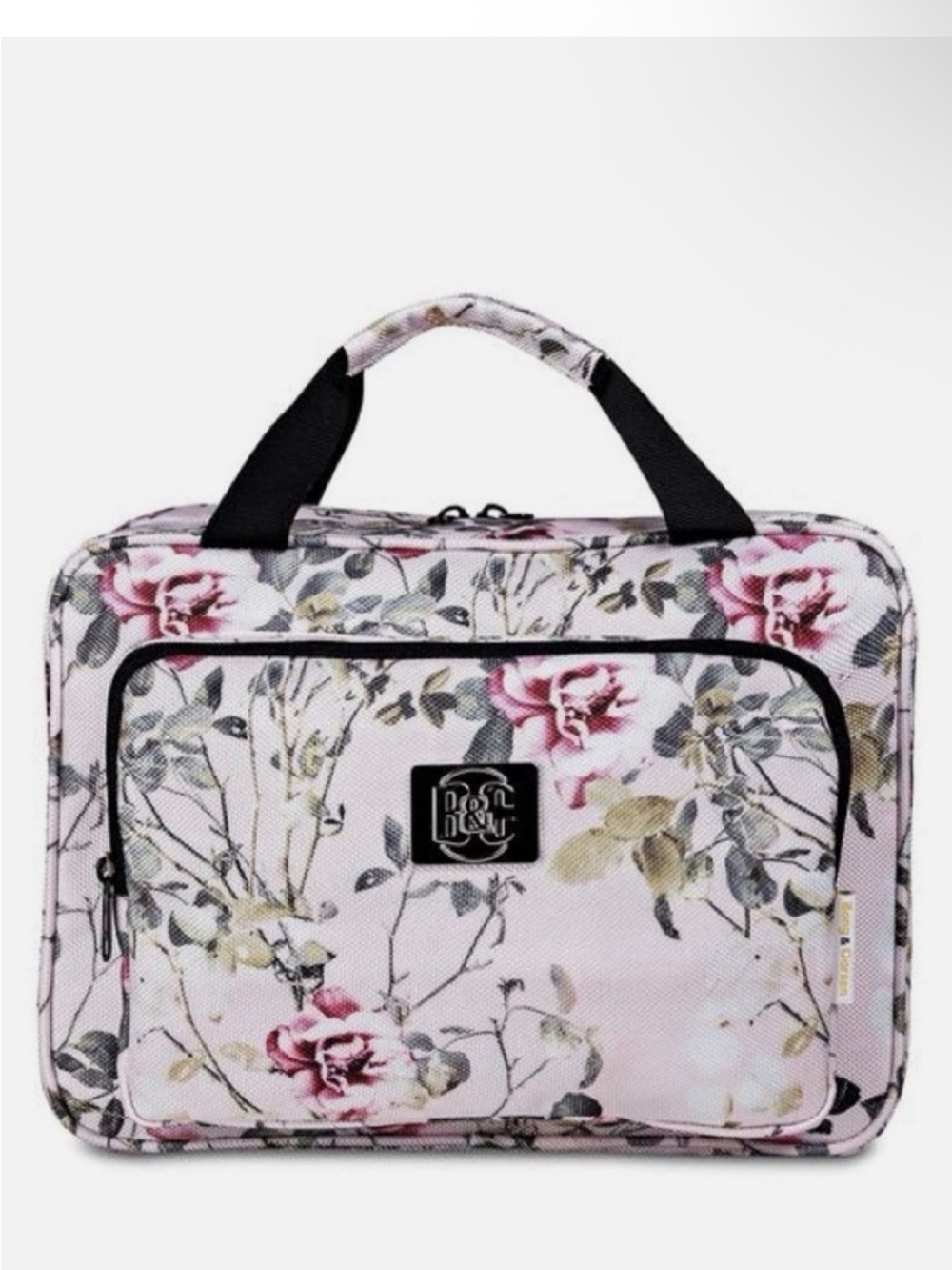Bang & Carsen Floral Travel Cosmetic/Jewelry Organizer Bag - Pink Floral